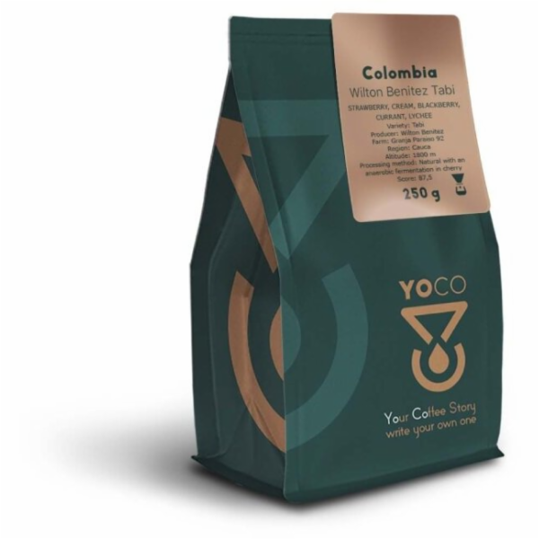 YoCo Kávová zrna Colombia Wilton Benitez Tabi Filter 250g