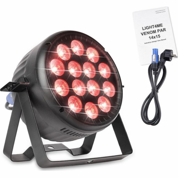 LIGHT4ME LIGHT4ME VENOM PAR 14X15 LED reflektor RGBW svět...