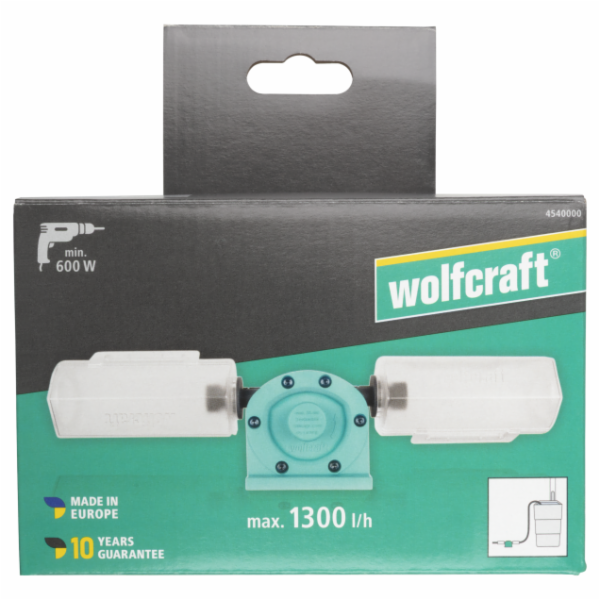 Čerpadlo na vrtačku SOLID Wolfcraft 1300l/h 4540000