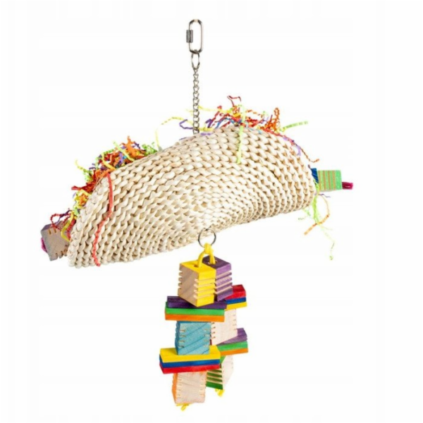 Duvo+ DŘEVĚNÁ HRAČKA PTÁK TACO 36x19x40cm