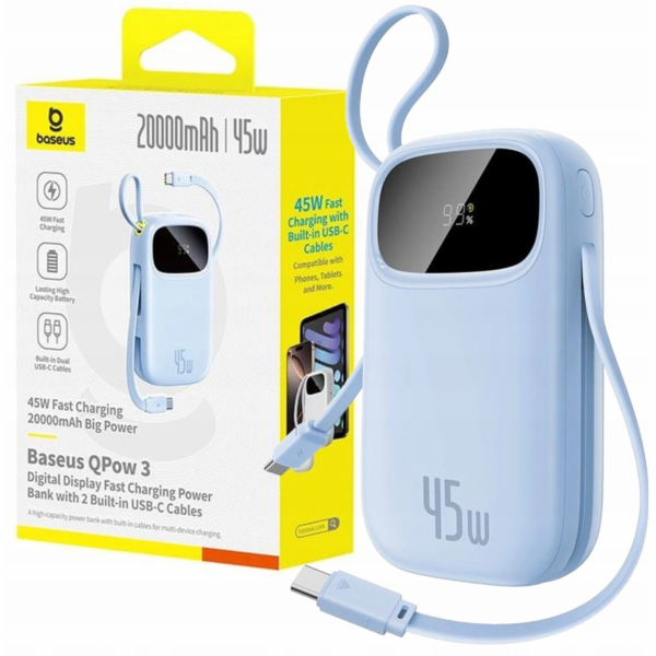 Baseus Powerbanka EnerFill FC21 Qpow 20000mAh 45W s digit...