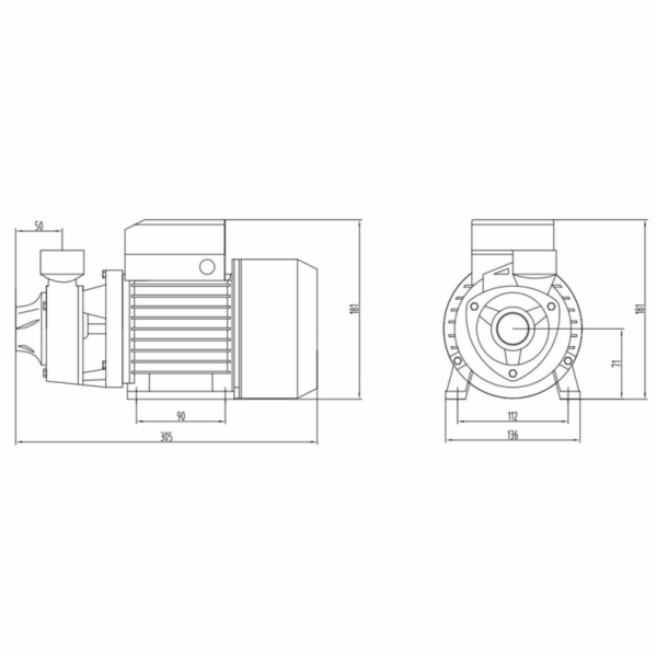 HAUSHALT Elektrické vodní čerpadlo VS-750QB, 750 W
