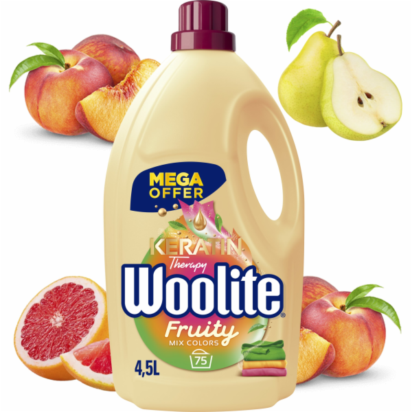 Woolite Fruity pro barvené prádlo s keratinem 4,5 l/75 praní