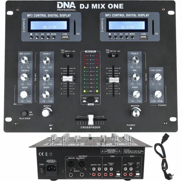 DNA Analogový stereo zvukový mixážní pult DJ MIX ONE, Blu...