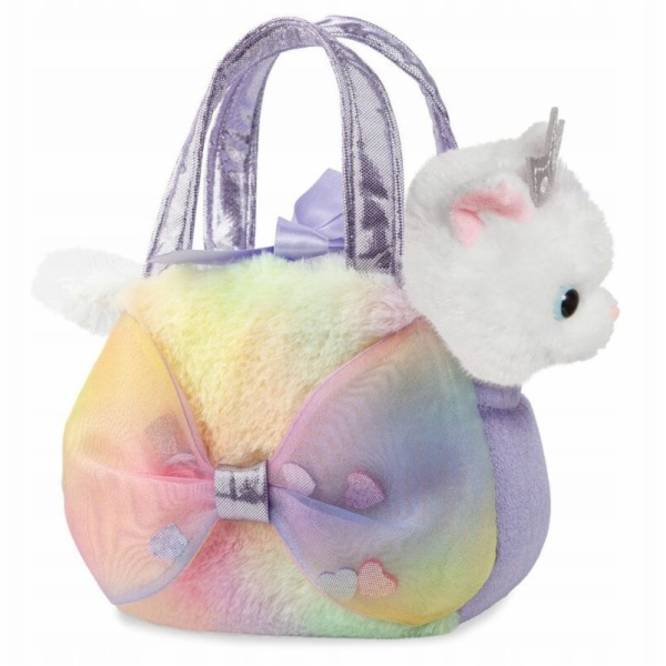FANCY PALS Plyšová kočka AURORA v sáčku, 20 cm