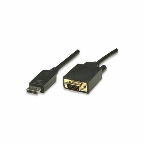 Techly Kabel DisplayPort - D-Sub (VGA) 1,8 m černý (ICOC-...