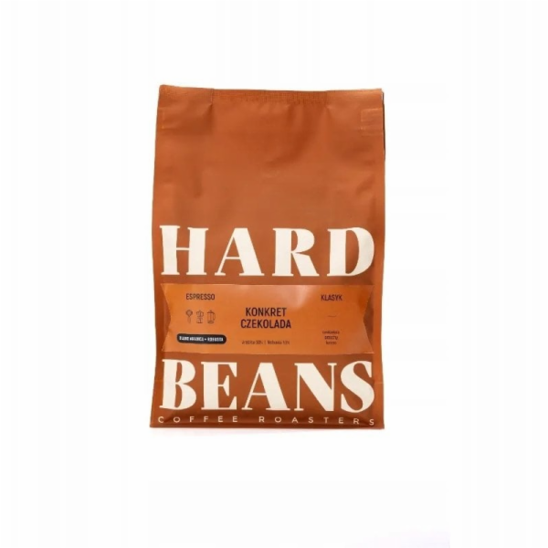 Hard Beans Tvrdá kávová zrna Konkret Čokoládové Espresso 1kg