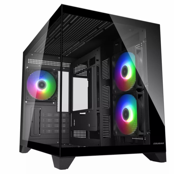 Cougar Miniaturní tower skříň CGR-2QA6B-RGB, černá