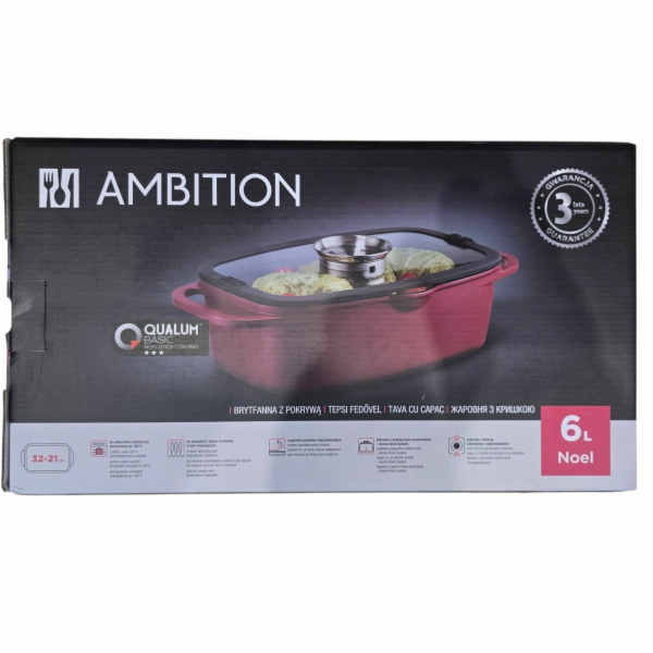 Lumarko Noel pečení koláče 32x21cm červený