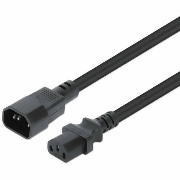 Manhattan napájecí kabel černý 5 m, panel C13, panel C14