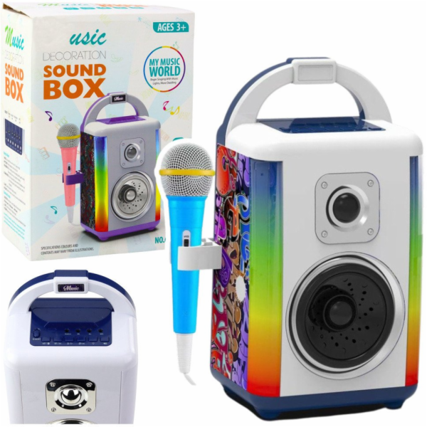 LeanToys Sound Box Hudební sada Mikrofon Bluetooth reprod...