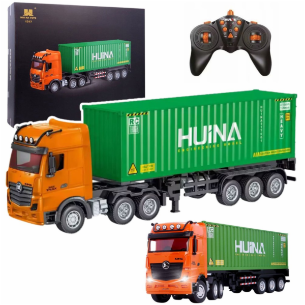 HUINA RC Nákladní vůz na dálkové ovládání s kontejnerem S...