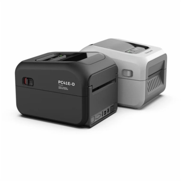PC41E-D, Direct thermal, 203dpi, black