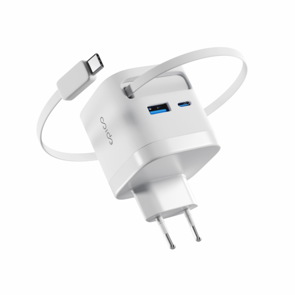Epico UltraBoost Retractable GaN 65W adaptér EA65c se zab...