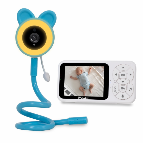 EVOLVEO Baby Monitor N35, dětská chůvička s kamerou,VOX,t...