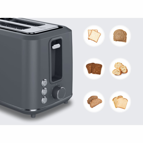 Aeno toustovač na 2 plátky TS1, 1000 W, 7 stupňů opékání,...