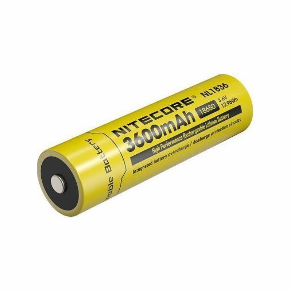 Nitecore BATERIE NABÍJECÍ LI-ION 3,6V/NL1836 (3600 MAH)