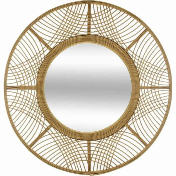 Atmosphera Boho zrcadlo INA v bambusovém rámu, 70 cm
