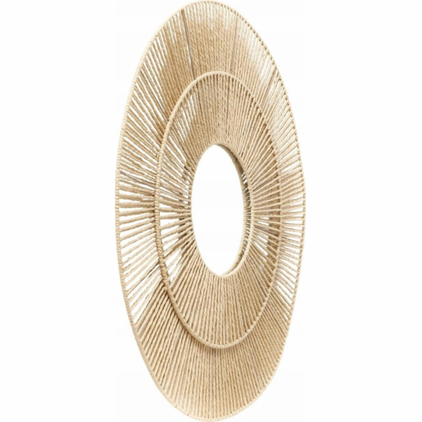 Boltze Dekorativní zrcadlo v tkaném rámu MARAL, 75 cm