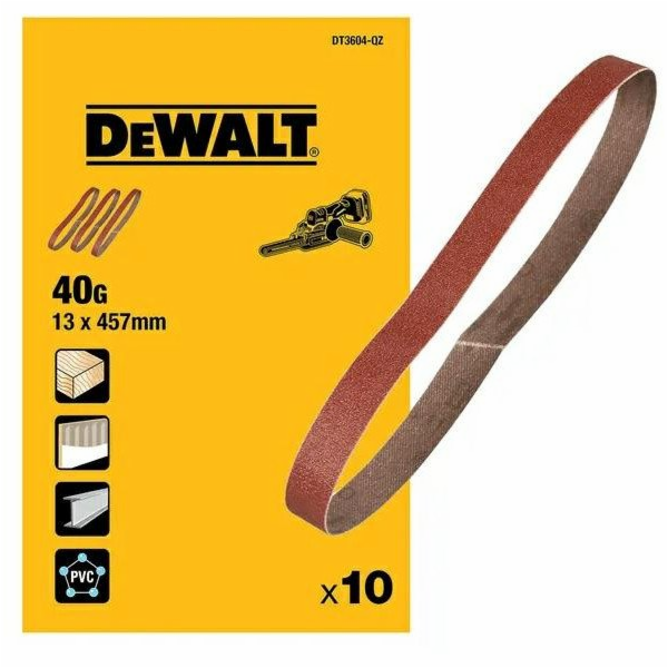 DeWalt SENDVIČOVÉ PÁSY 13x457mm P 40 /10ks PRO DCM200