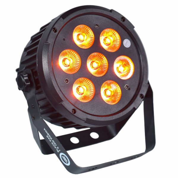 LIGHT4ME BLACK PAR 7x10W RGBWA LED silné světlo