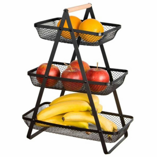 Brunbeste TŘÍPADROVÝ OVOCNÝ KOŠÍK TALÍŘ BB-3434