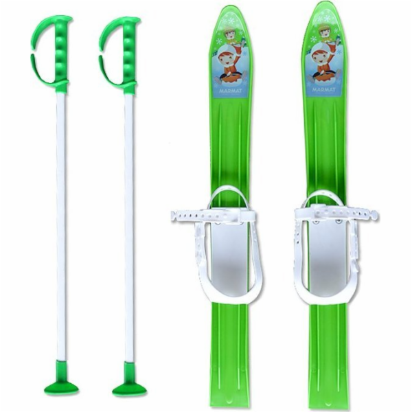 Master Dětské lyže s holemi 60 cm MARMAT Green