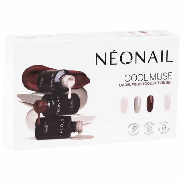 NeoNail _SET hybridní lak Cool Muse Cranberry Charm 3ml +...