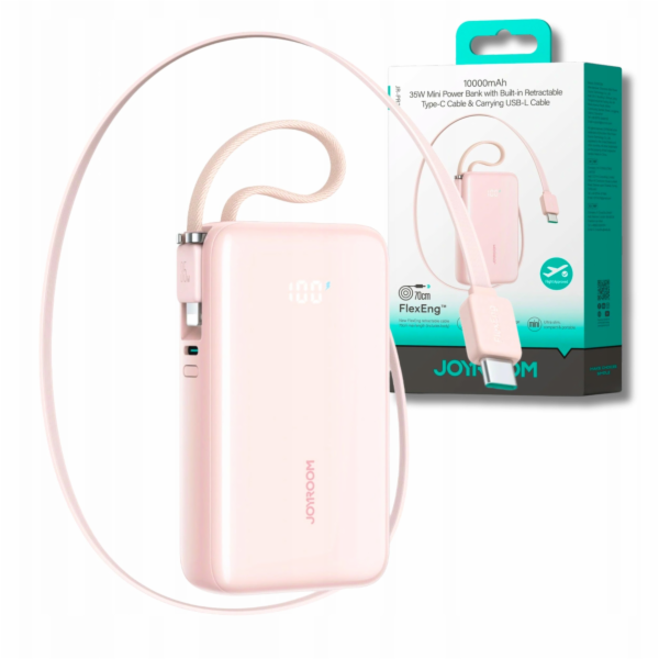 Joyroom Powerbanka JR-PR2L 10000mAh 35W s vestavěným zata...