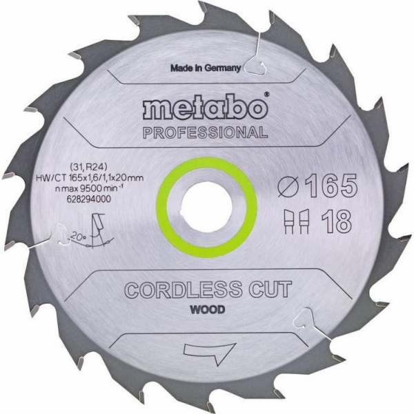 Metabo METABO KRUHOVÁ PILA HW/CT 165x20x18z AKUMULATOROVÁ...