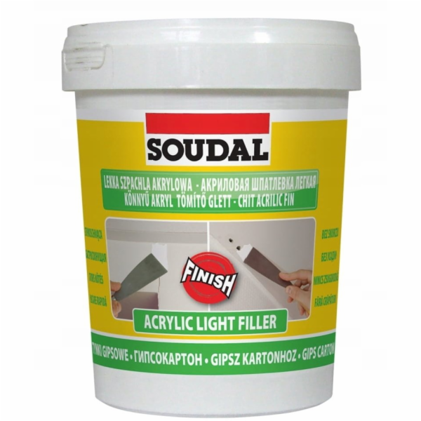 Soudal SVĚTLÝ AKRYLÁTOVÝ TMĚL BÍLÝ 0,9 L