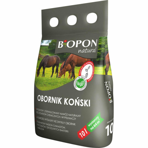 BIOPON granulovaný koňský hnůj 10l