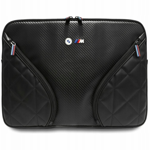 BMW karbonové kapsy a kovový obal s logem 16" brašna černá