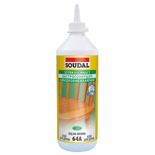 Soudal Lepidlo na dřevo 64A rychleschnoucí 750ml