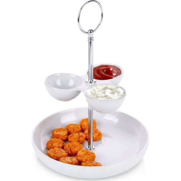 Alpina Porcelánový talíř s patrovým občerstvením 139378