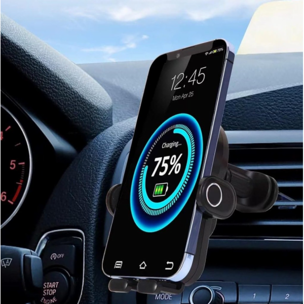 DRŽÁK DO AUTOMOBILU K51F2 ROBO + QI NABÍJEČKA