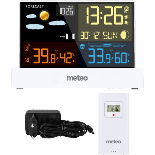 Meteo rologická stanice Meteo METEO SP110B s DCF bílá