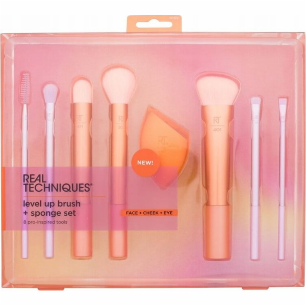Sada štětců a houbiček na make-up REAL TECHNIQUES_SET Lev...