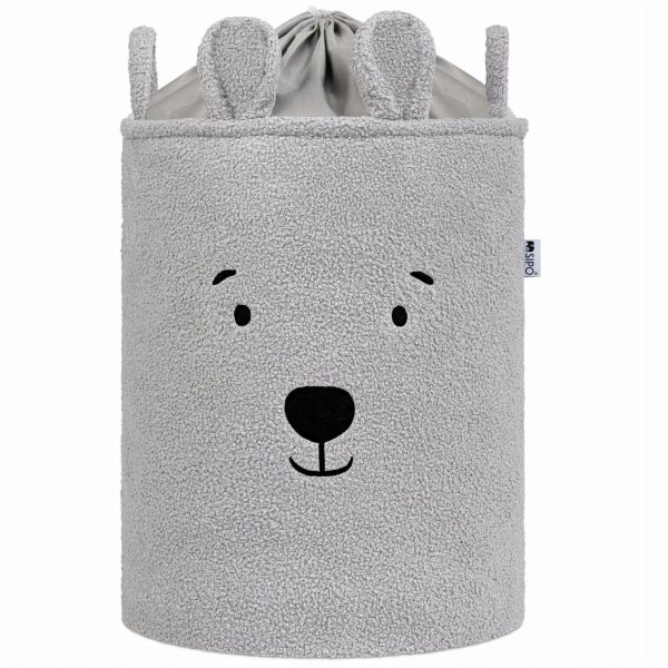 PCE SIPO-BB05 MĚKKÝ KOŠÍK S MEDVÍDKY ŠEDÝ