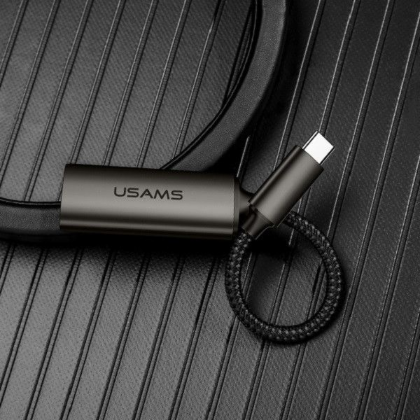 Usams Adaptér USAMS U22 USB-C - HDMI 4K HD 15cm černý/čer...