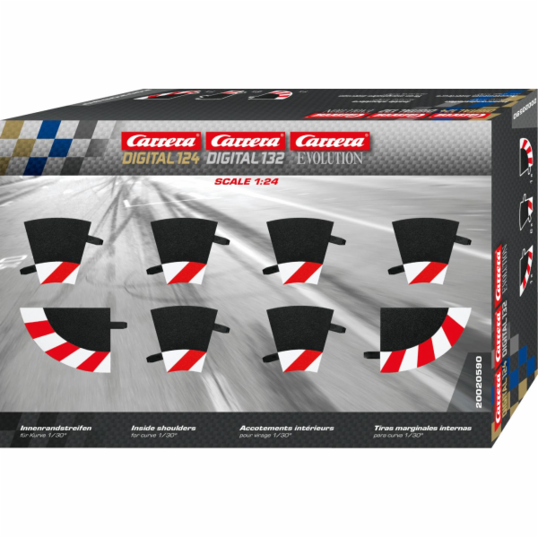 Carrera Vnitřní okrajové lišty pro oblouk 1/30 (GCX3420)