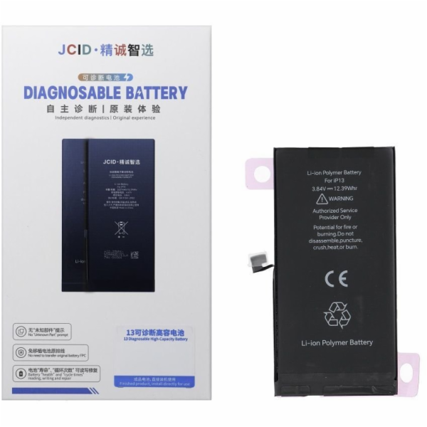JCID Přiřaditelná baterie pro iPhone 13 (standardní kapac...