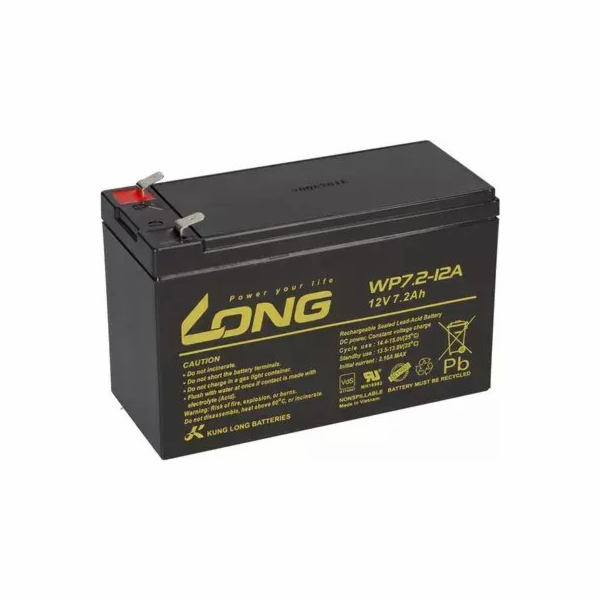 Long AGM DLOUHÁ baterie 12V 7,2Ah VdS