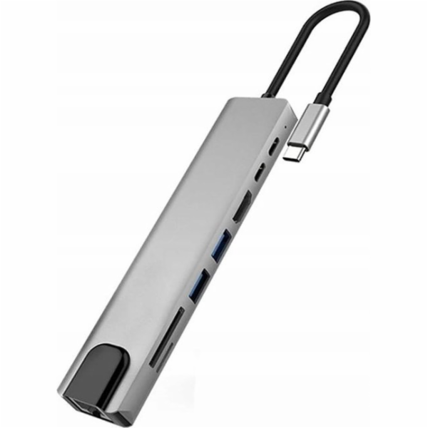 Bounn Dokovací stanice/replikátor 8 v 1 s USB-C (JL-CX08)