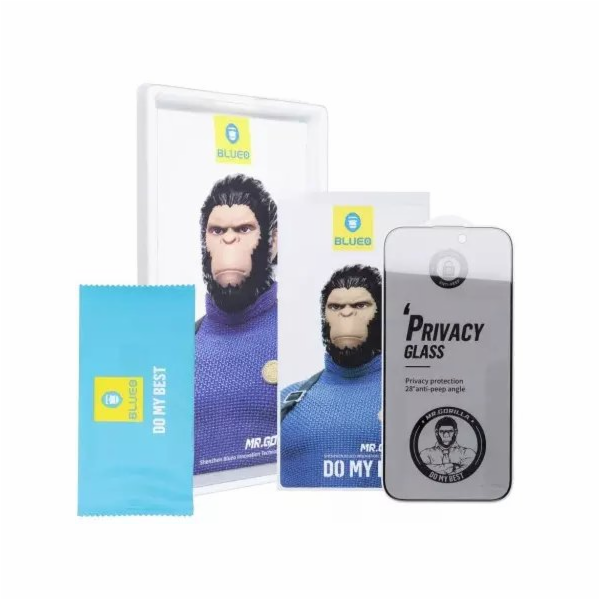 Blueo Tvrzené sklo 5D Mr. Monkey Glass - pro Samsung Gala...