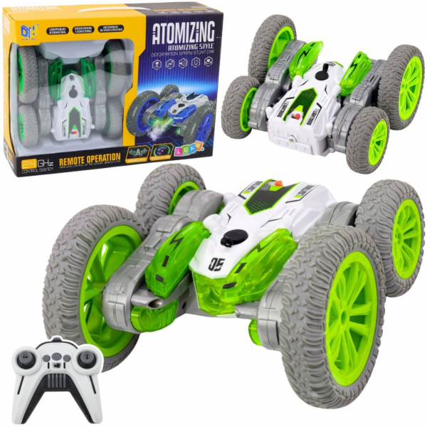 LeanToys Dálkově ovládané kaskadérské auto RC světla kouř...