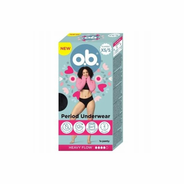 Menstruační kalhotky OB_Klasické XS/S 1 ks.