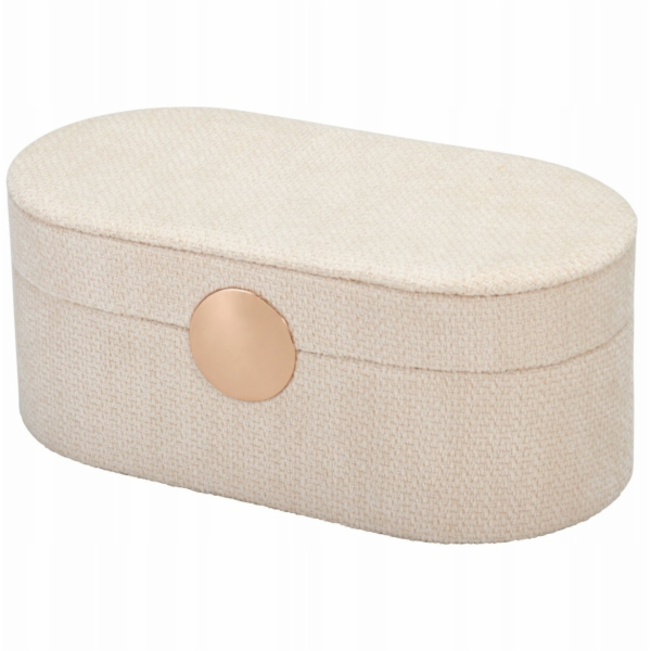 Home Styling Collection Šperkovnice GLINT se zrcadlem, bí...