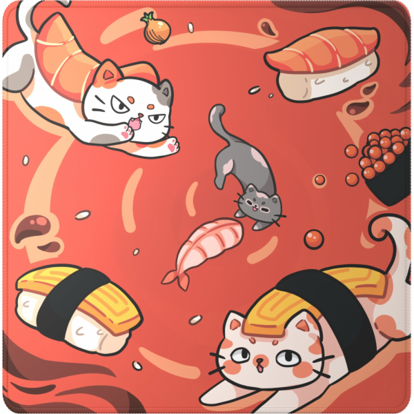 Dark Project Prostírání Sushi Cats Pro L (DPMP_SUCATS_PRO_L)