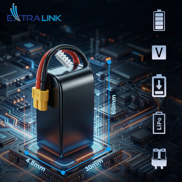 ExtraLink LiPo 3S 550mAh XT30 100C | Baterie pro FPV RC d...